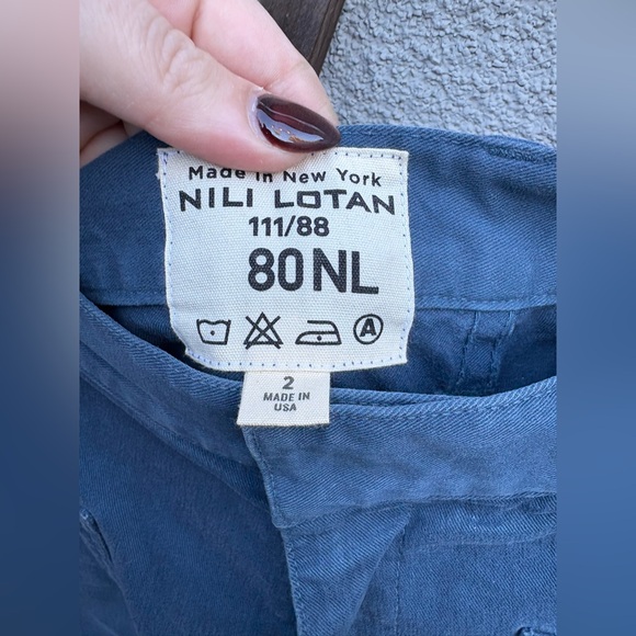 Nili Lotan Shon Pant in Cadet Blue - Picture 8 of 12